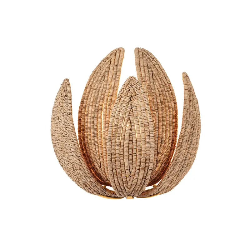 Varanasi One Light Wall Sconce Vintage Gold Leaf