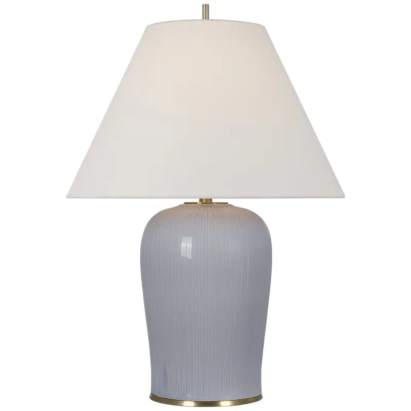 Opera LED Table Lamp Polar Blue Crackle