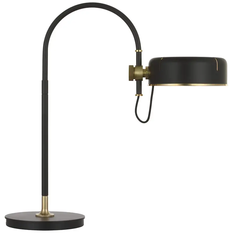 Oso LED Table Lamp Modern Iron and Hand-Rubbed Antique Brass