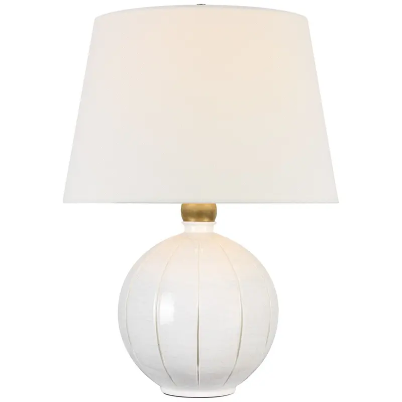 Ponteil LED Table Lamp Crackled Ivory