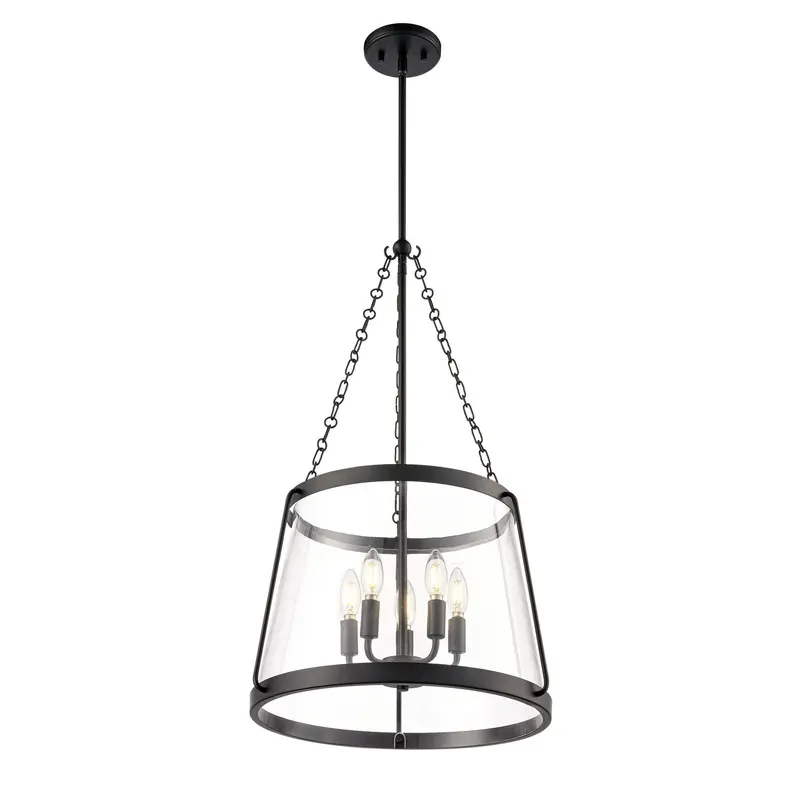 Adabella Five Light Pendant Matte Black