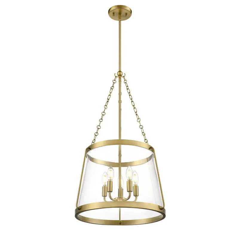 Adabella Five Light Pendant Vintage Brass