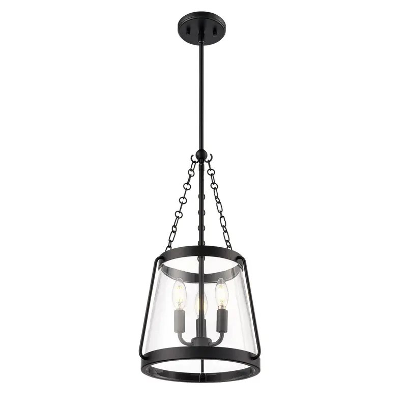 Adabella Three Light Pendant Matte Black