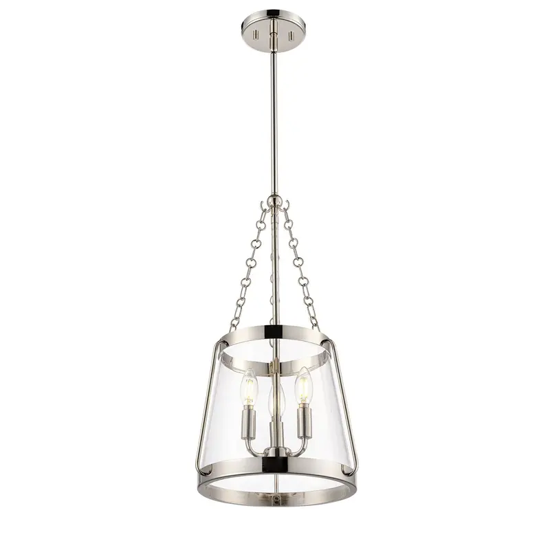 Adabella Three Light Pendant Polished Nickel