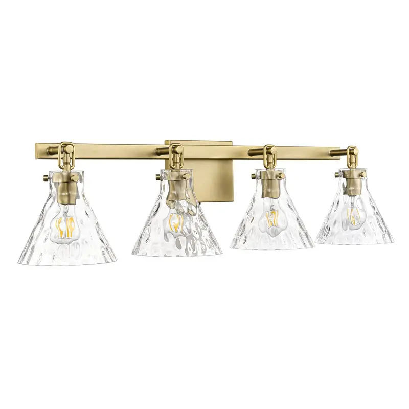 Barlon Four Light Vanity Vintage Brass
