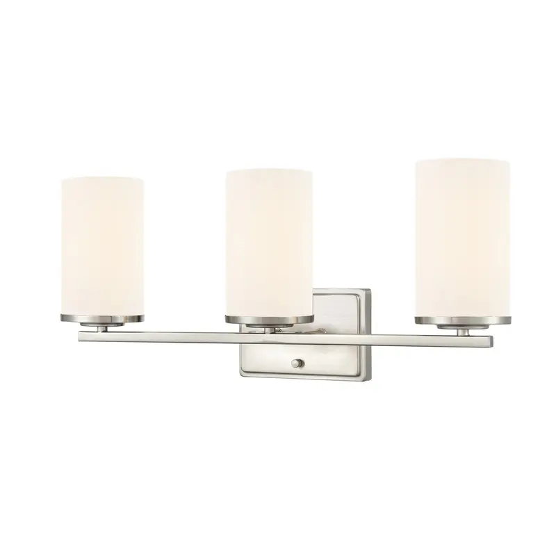 Verlana Three Light Vanity Brushed Nickel
