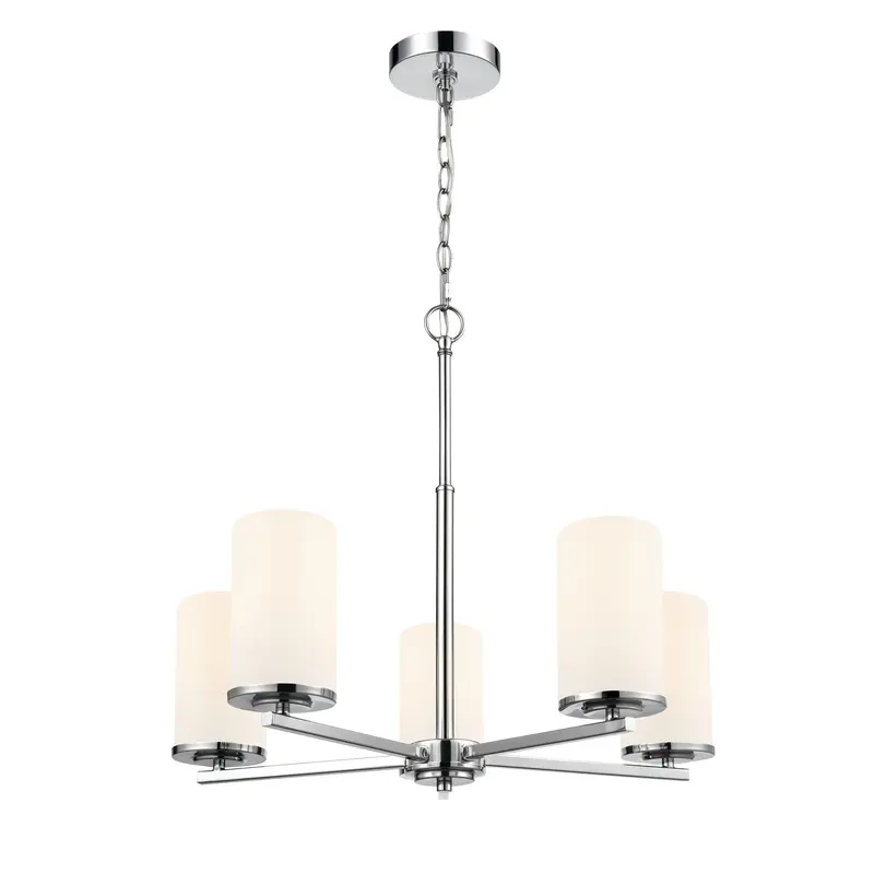 Verlana Five Light Chandelier Chrome