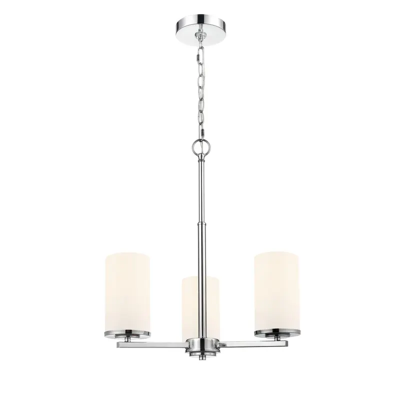 Verlana Three Light Chandelier Chrome