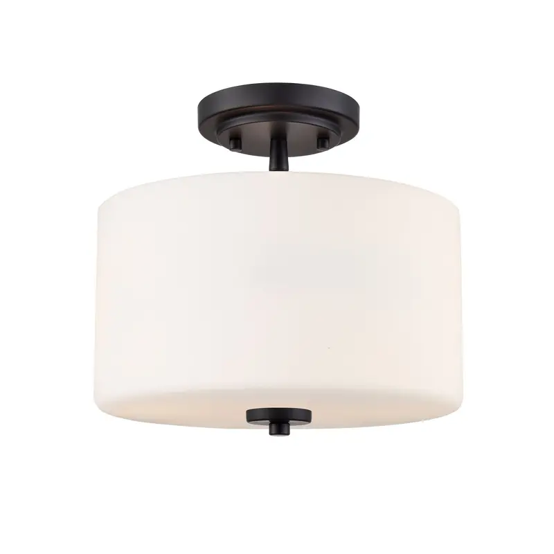 Verlana Two Light Semi-Flush Mount Matte Black