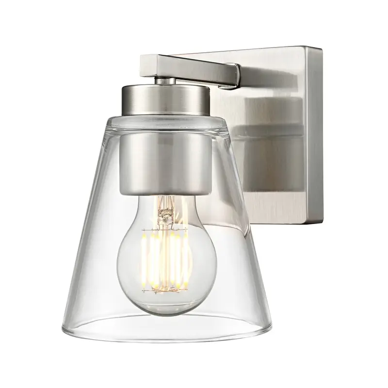 Strayhan One Light Wall Sconce Brushed Nickel