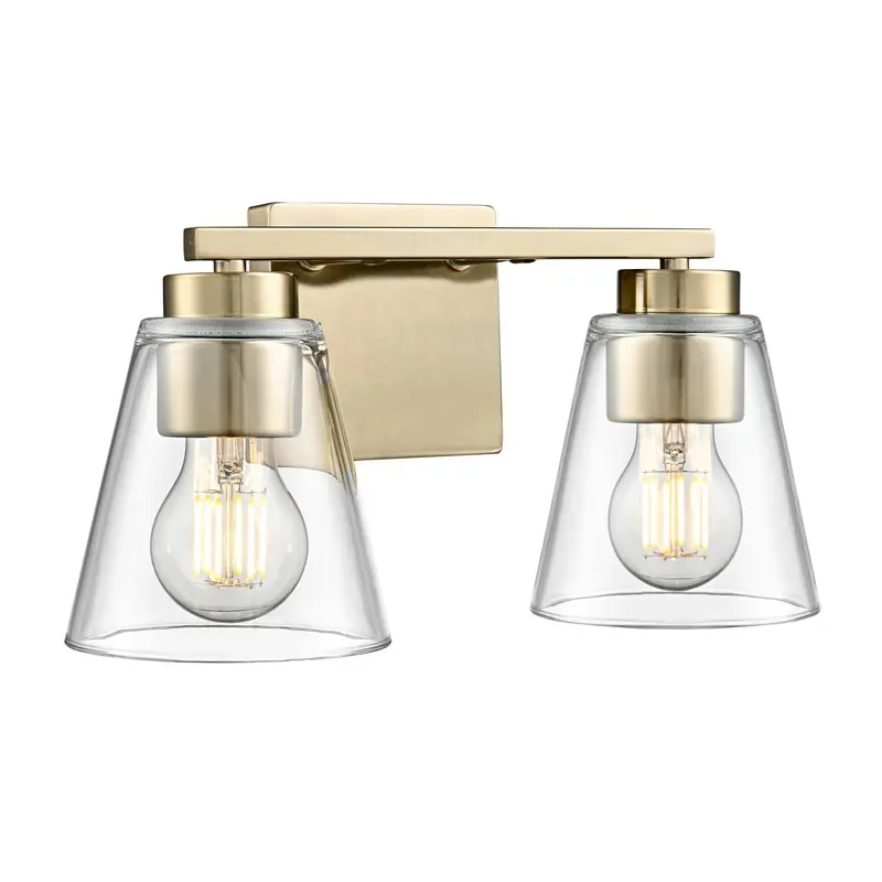 Strayhan Two Light Vanity Modern Gold