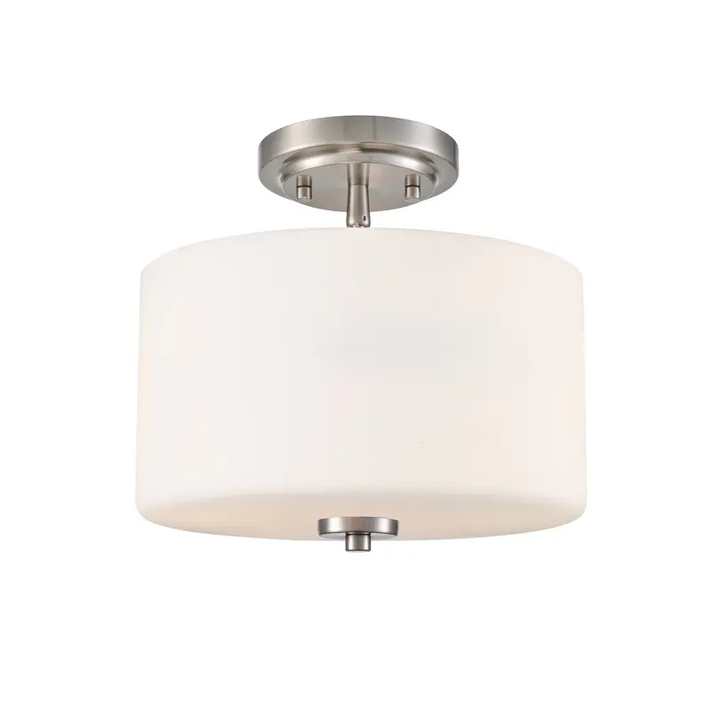 Verlana Two Light Semi-Flush Mount Brushed Nickel