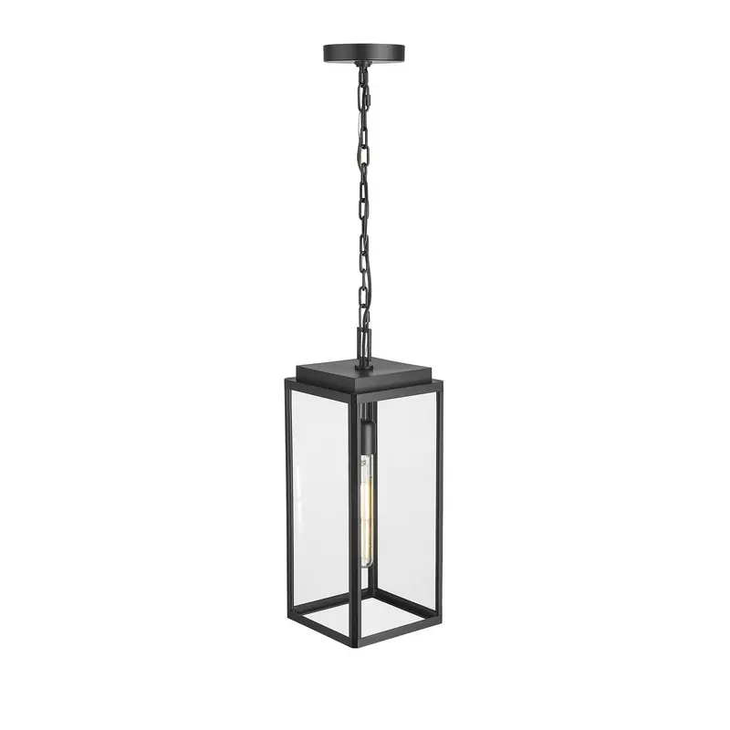 Alpharetta One Light Outdoor Hanging Lantern Powder Coated Black