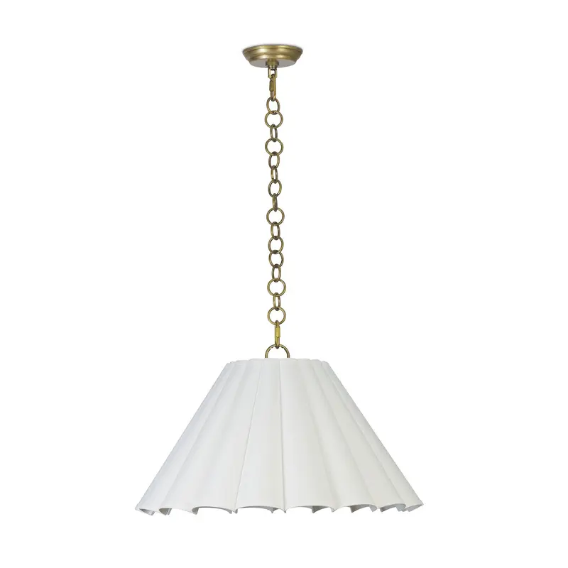Allison Three Light Pendant White