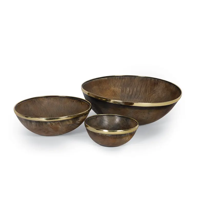 Cora Horn Bowl Set Natural