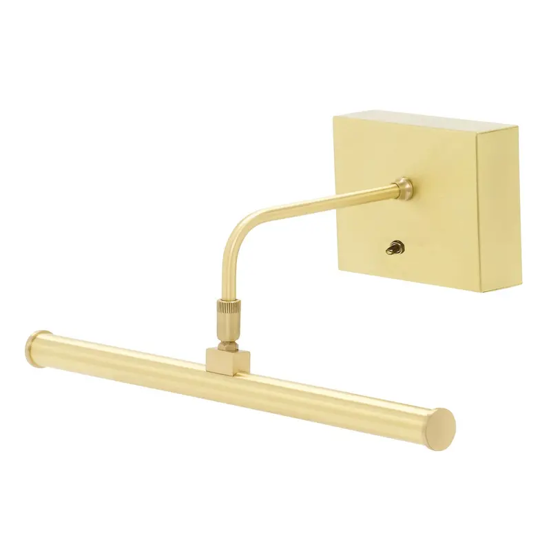 Slim-line LED Picture Light Satin Brass