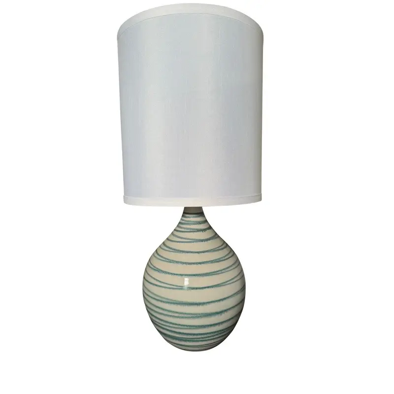 Scatchard One Light Table Lamp Emerald Wave