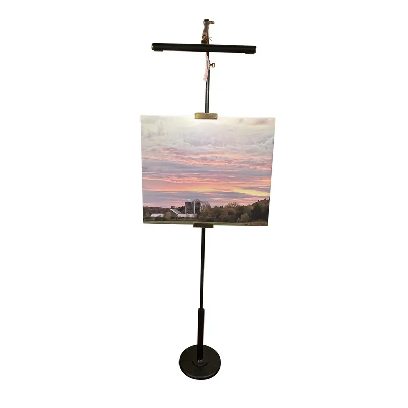 River North LED Floor Lamp Black/Polished Brass