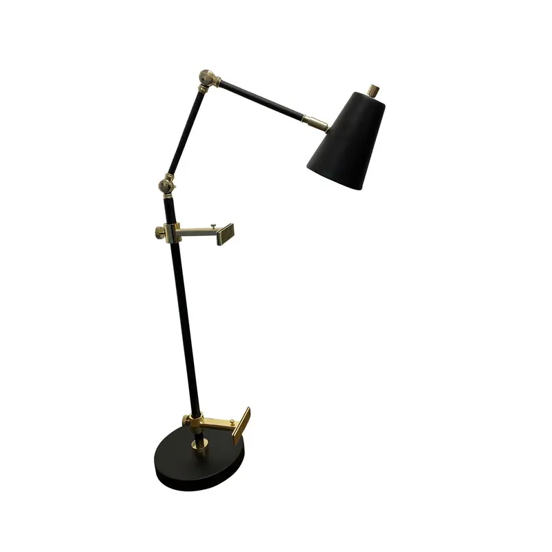 River North LED Task Lamp Black/Polished Brass