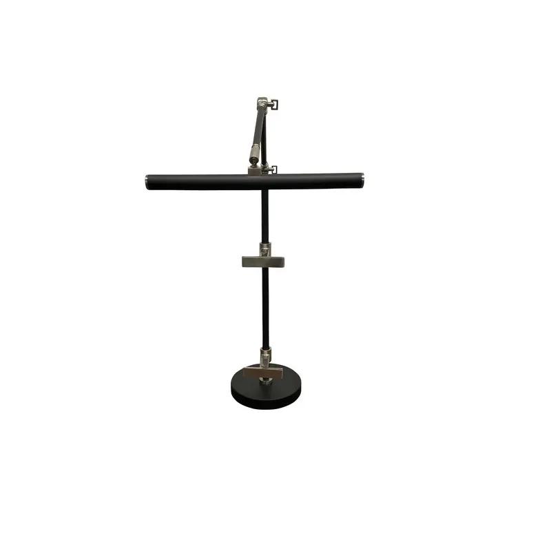 River North LED Task Lamp Black/Satin Nickel