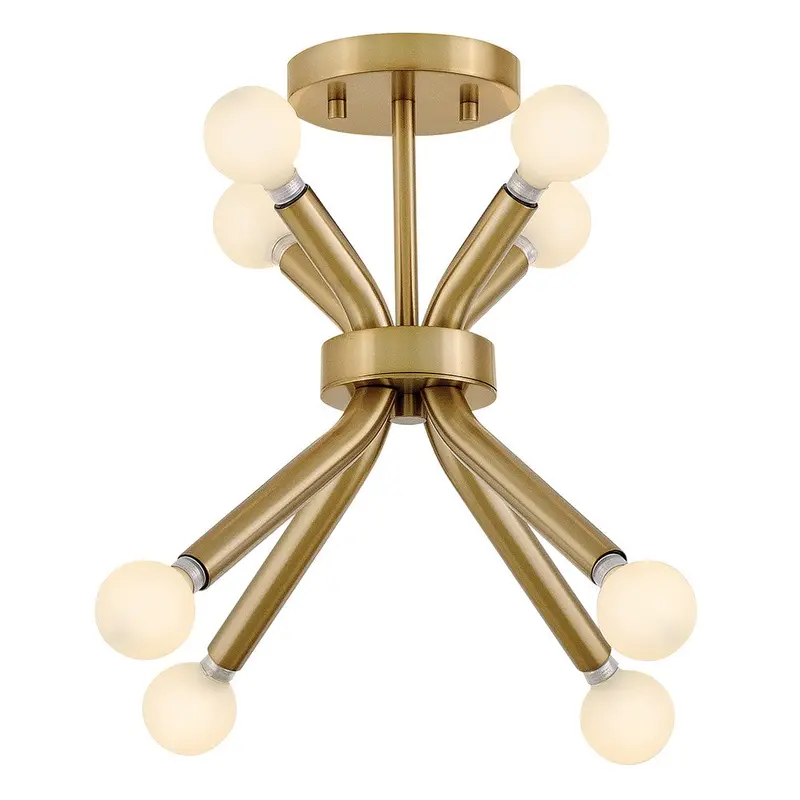 Axton LED Pendant Lacquered Brass