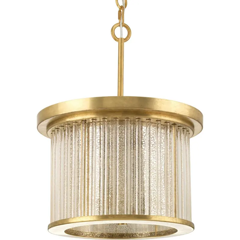 Point Dume-Sequit Point Three Light Semi Flush Mount Brushed Brass