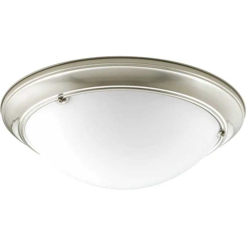 Eclipse Three Light Flush Mount Brushed Nickel