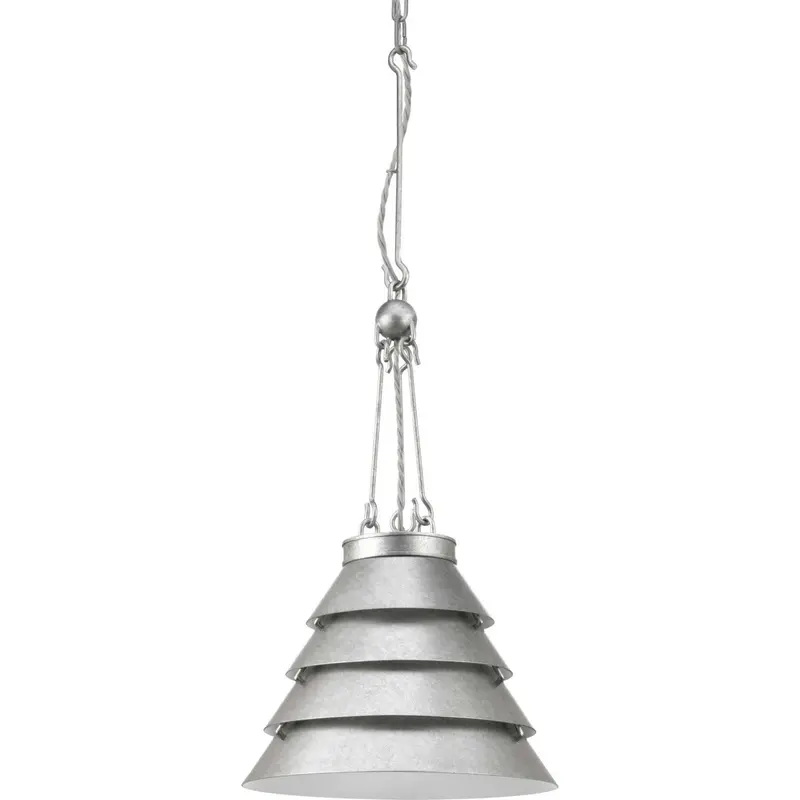 Point Dume-Surfrider One Light Pendant Galvanized Finish