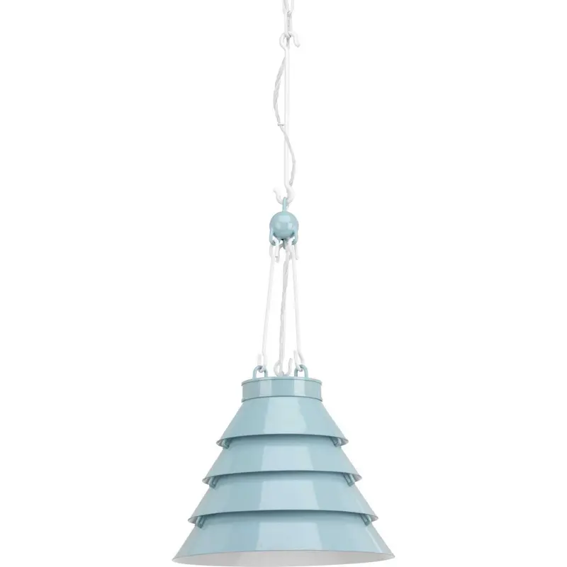 Point Dume-Surfrider One Light Pendant Matte Blue Enamel