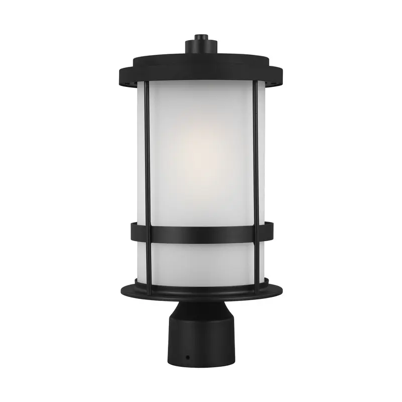 Wilburn One Light Outdoor Post Lantern Black