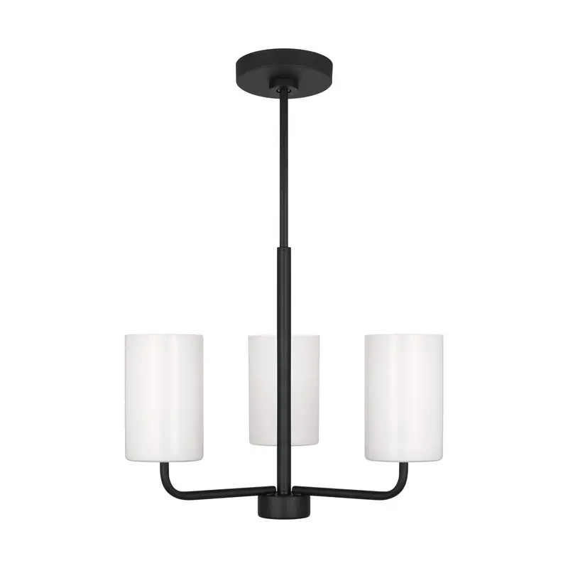 Rhett One Light Chandelier Midnight Black
