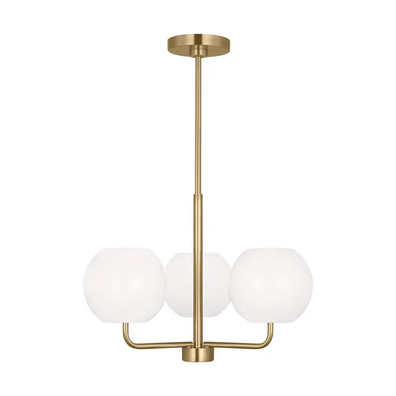 Rory Three Light Chandelier Satin Bronze