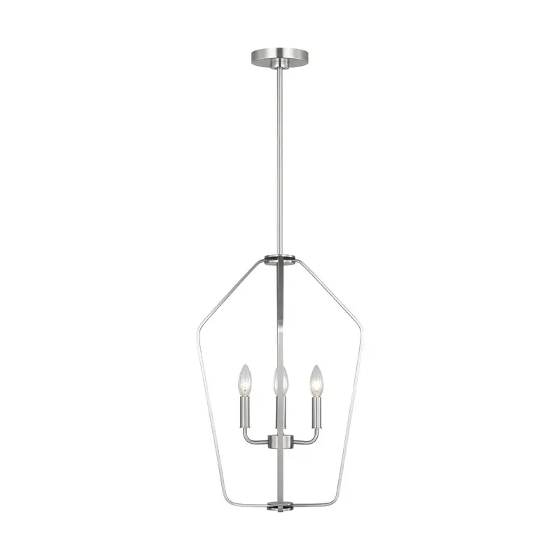 Kennan Four Light Chandelier Brushed Nickel