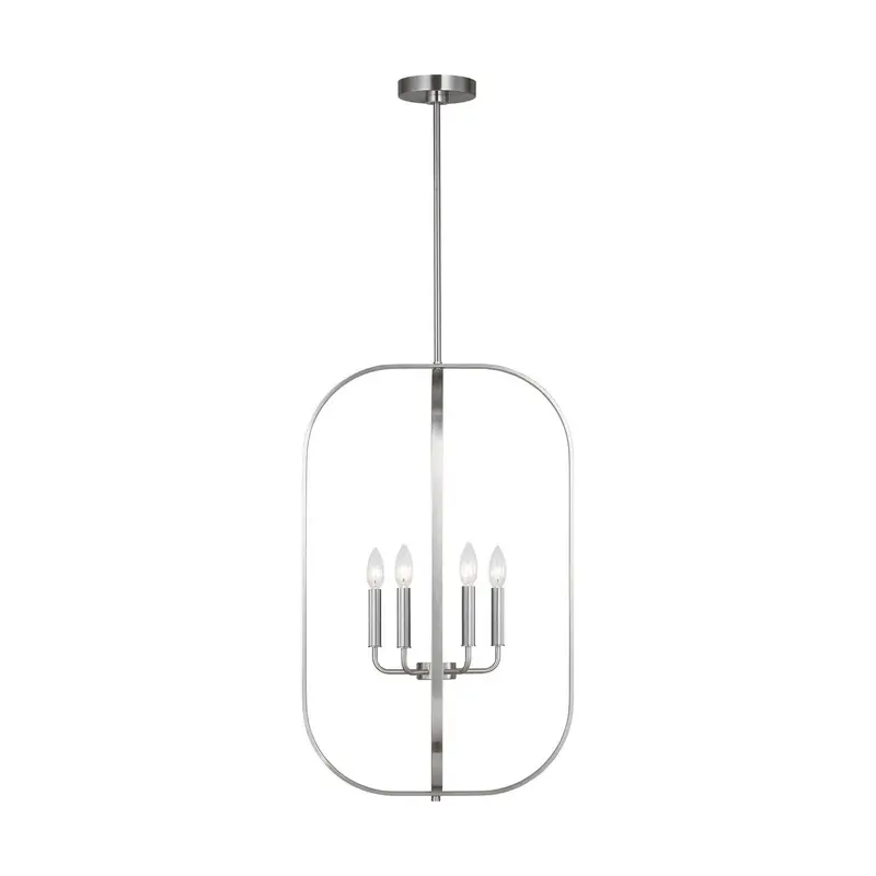 Loretto Six Light Chandelier Brushed Nickel