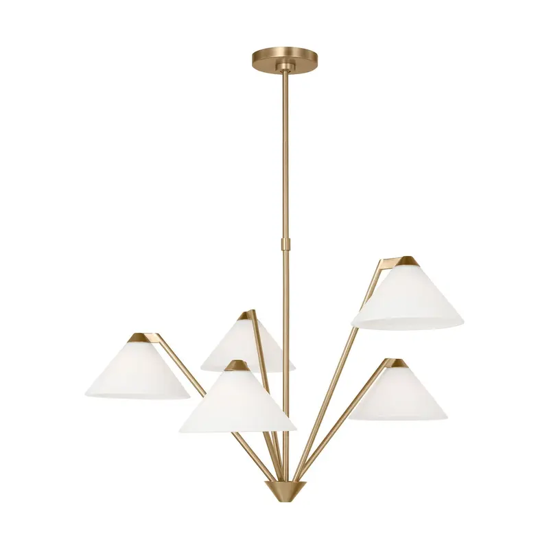 Werley Chandelier Satin Brass