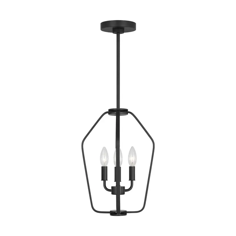 Kennan Three Light Chandelier Midnight Black