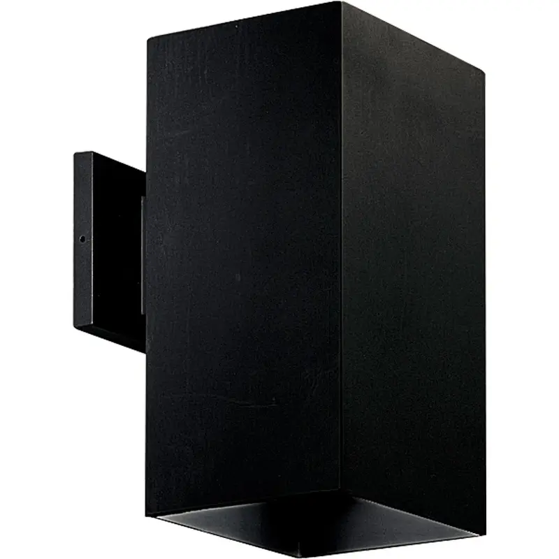Square One Light Wall Lantern Black