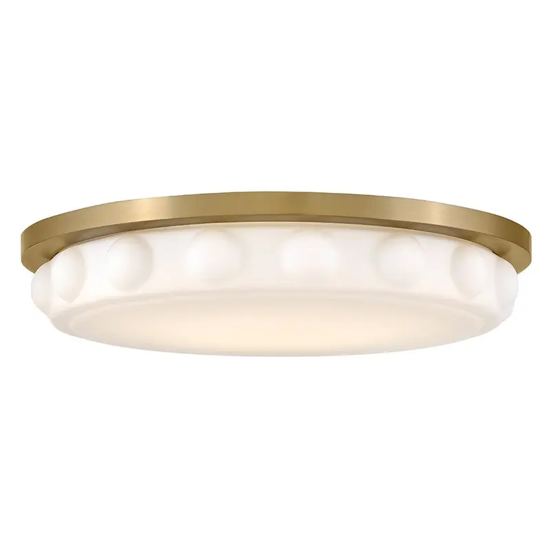 Zoey LED Flush Mount Lacquered Brass