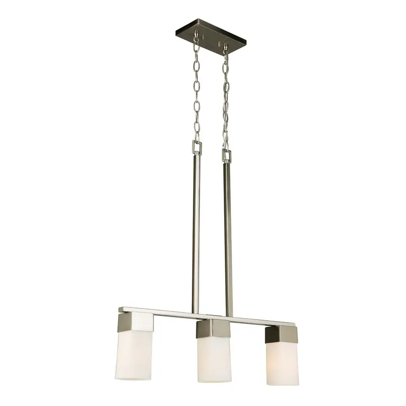 Ciara Springs Three Light Linear Pendant Brushed Nickel