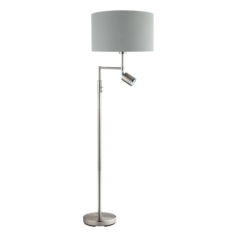 Santander Two Light Floor Lamp Matte Nickel
