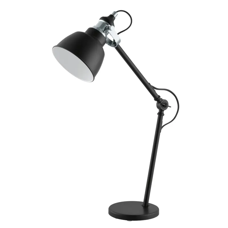 Thornford One Light Table Lamp Matte Black & Chrome
