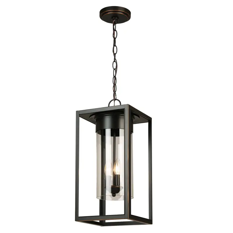 Walker Hill Three Light Outdoor Pendant Oil Rubbed Bronze