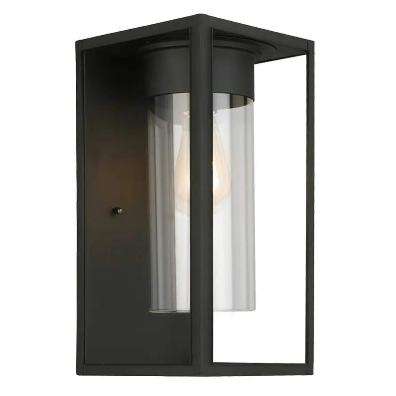 Walker Hill One Light Outdoor Wall Mount Matte Black