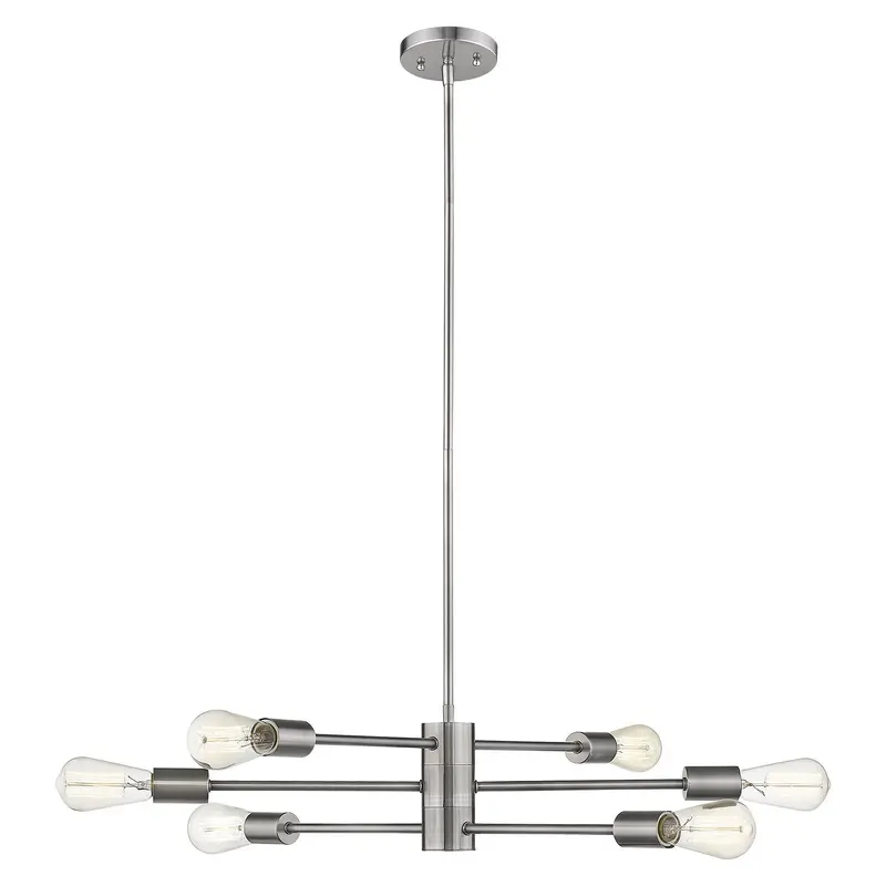 Willsboro Six Light Chandelier Polished Nickel