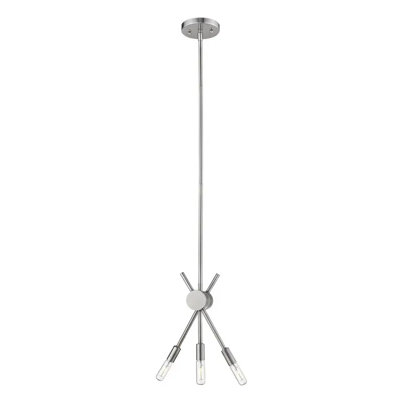 Willsboro Three Light Pendant Polished Nickel