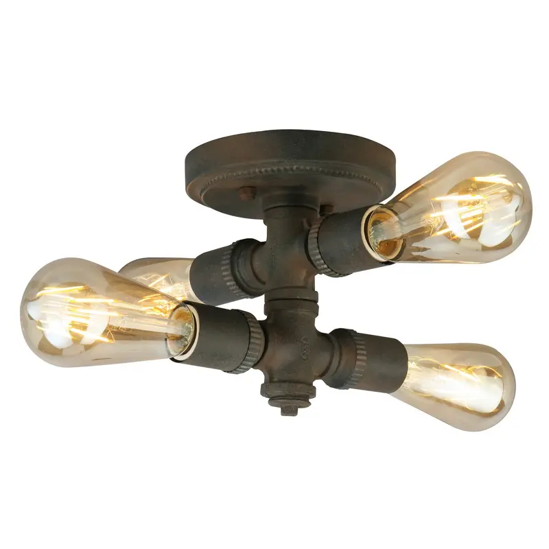 Wymer Four Light Ceiling Mount Zinc