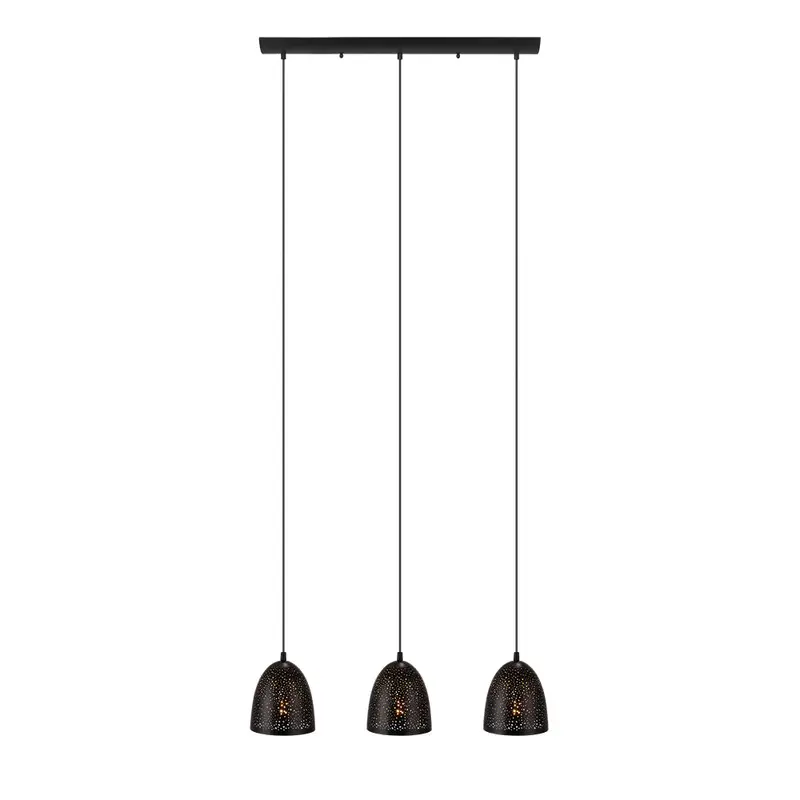 Safi Three Light Pendant Matte Black
