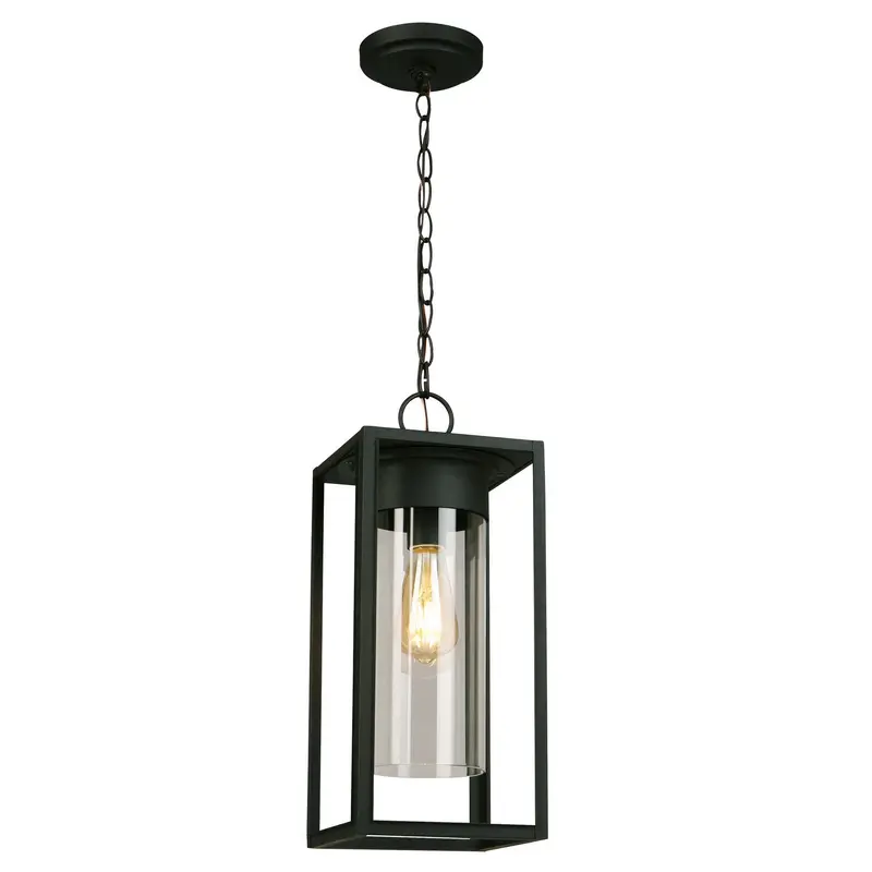 Walker Hill One Light Outdoor Suspension Matte Black