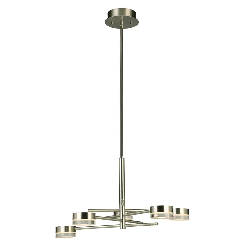 Transton LED Chandelier Brushed Nickel