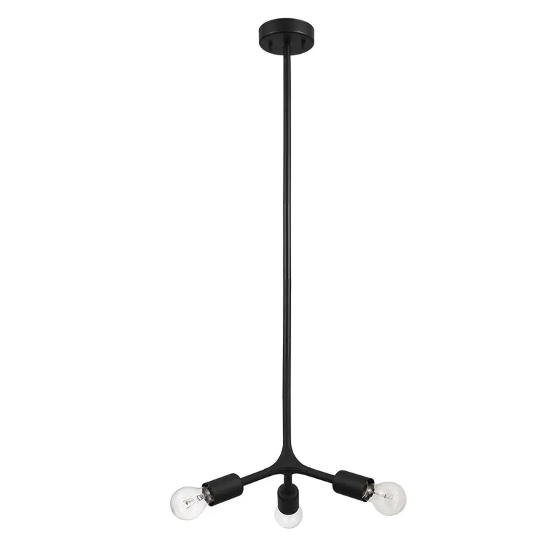 Bocadella Three Light Ceiling Mount Matte Black